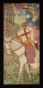 Szent György, A Vöröskereszt lovagja, lovagló Unával, 1907 (hímzés) (lásd még: 141950-51)